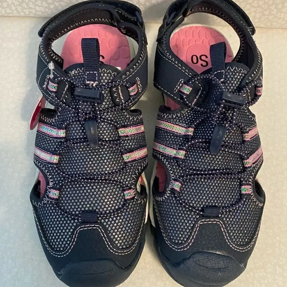 SO Girls Size 3 Makenziee Sandals Water Friendly